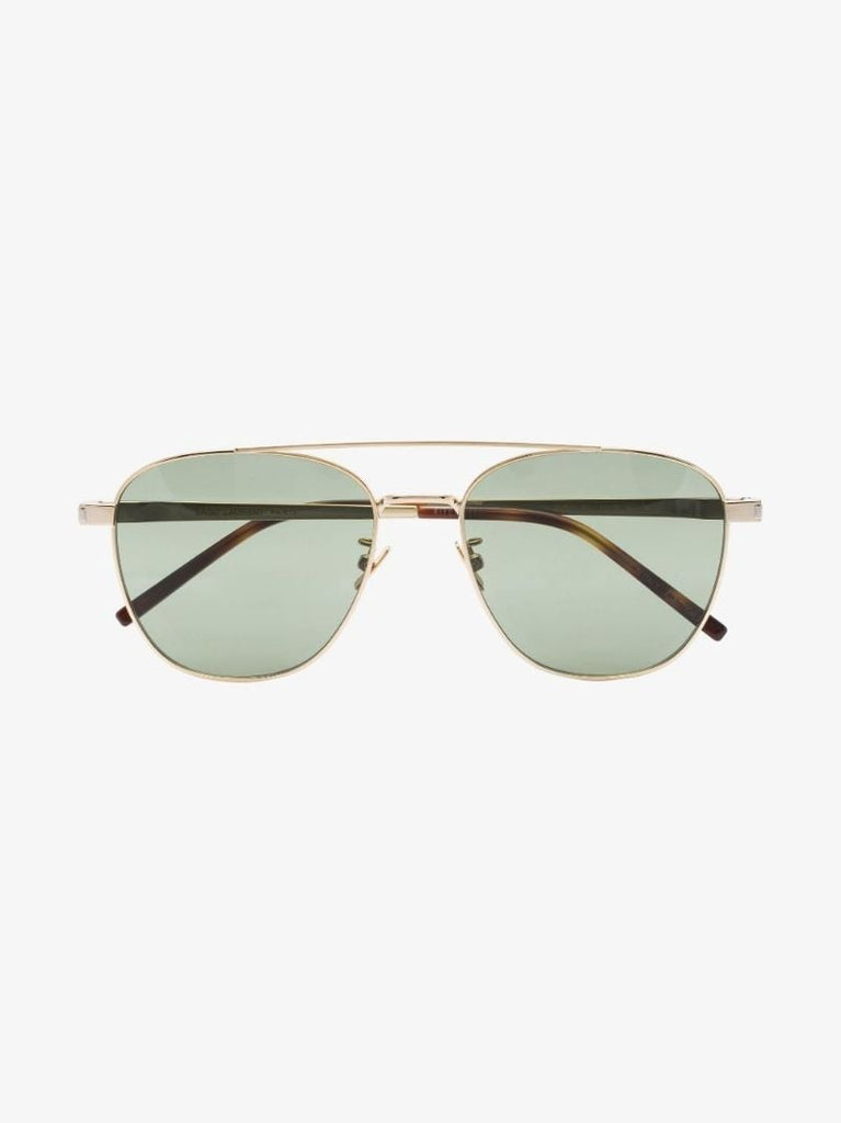Gold-tone Aviator-style Sunglasses
