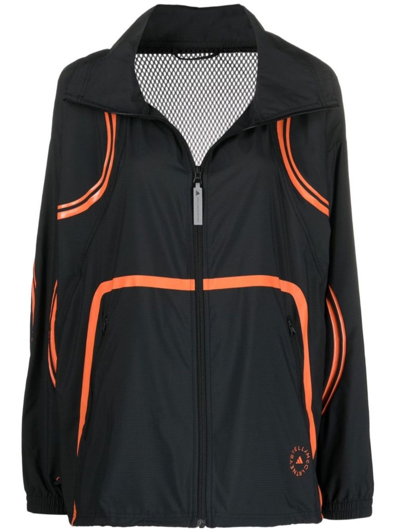 Black Truepace Windbreaker Jacket