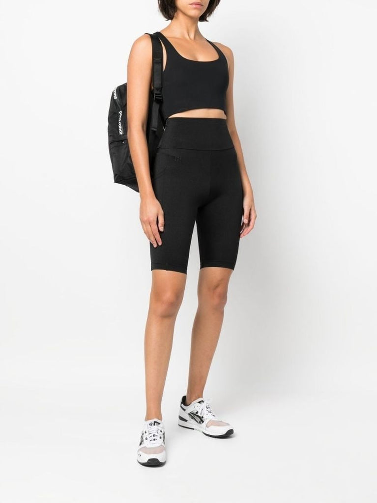 Black the Workout Biker Shorts