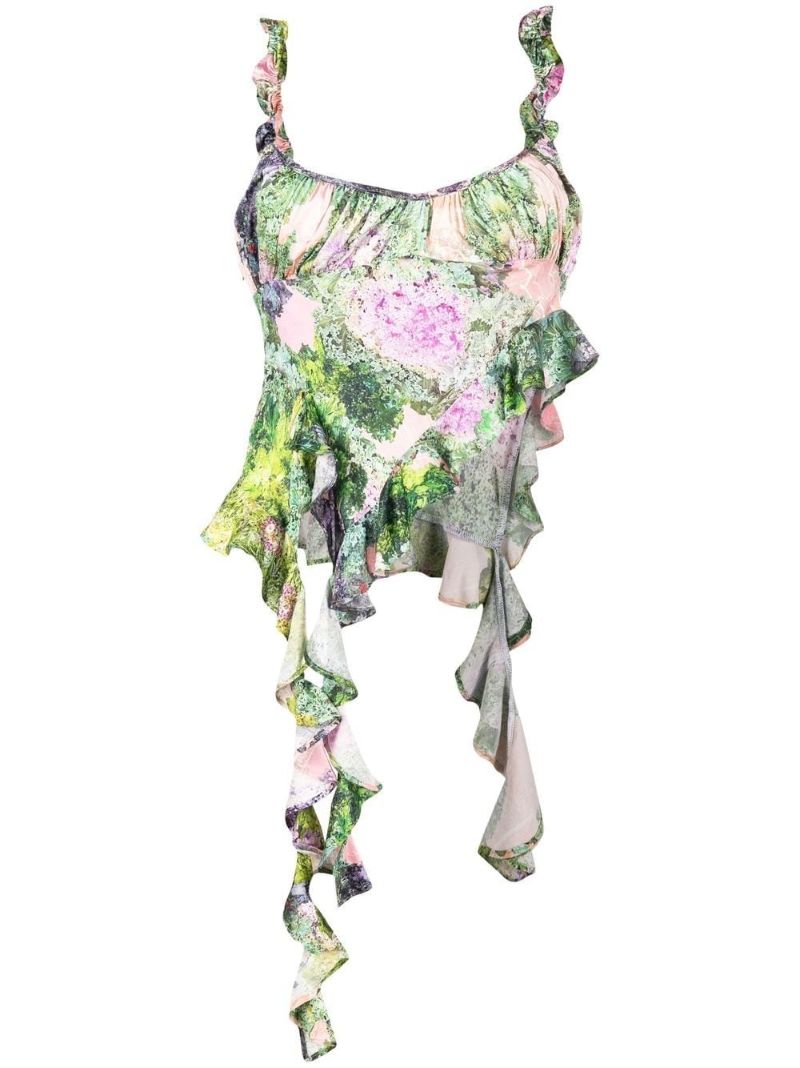 Green Wisteria Organic Silk Top