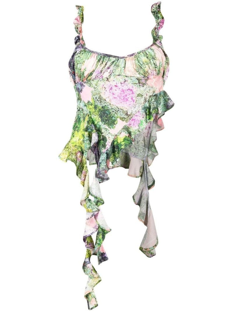 Green Wisteria Organic Silk Top