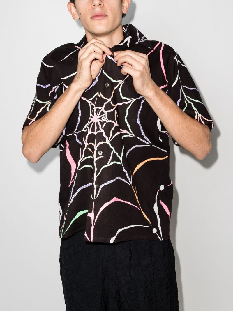 X Wolf's Head Cobweb Shirt