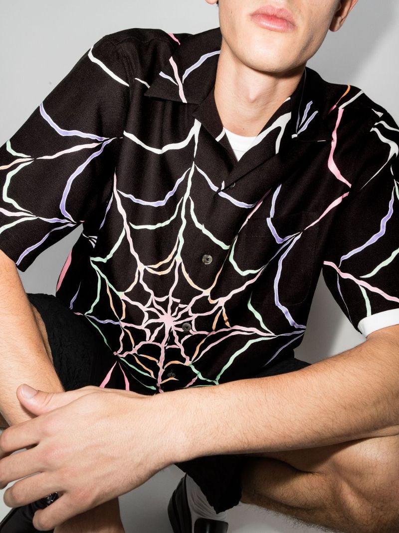 X Wolf's Head Cobweb Shirt
