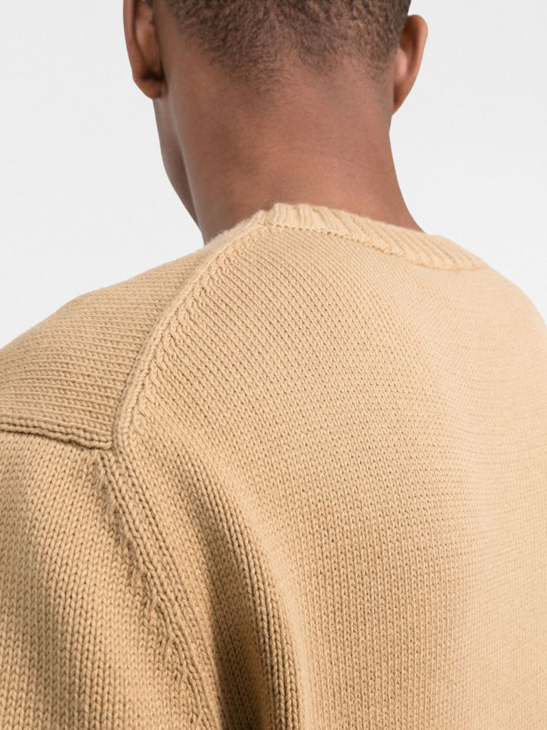 Neutral Graffiti Logo Organic Cotton Sweater