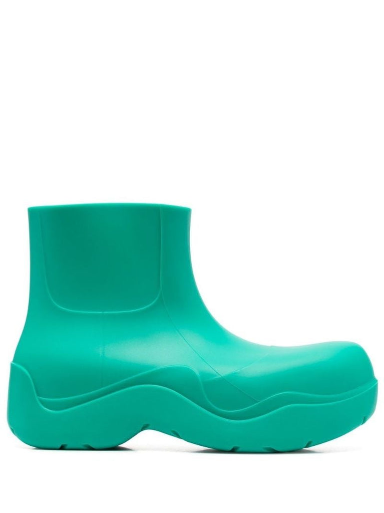 Green Puddle Rubber Boots
