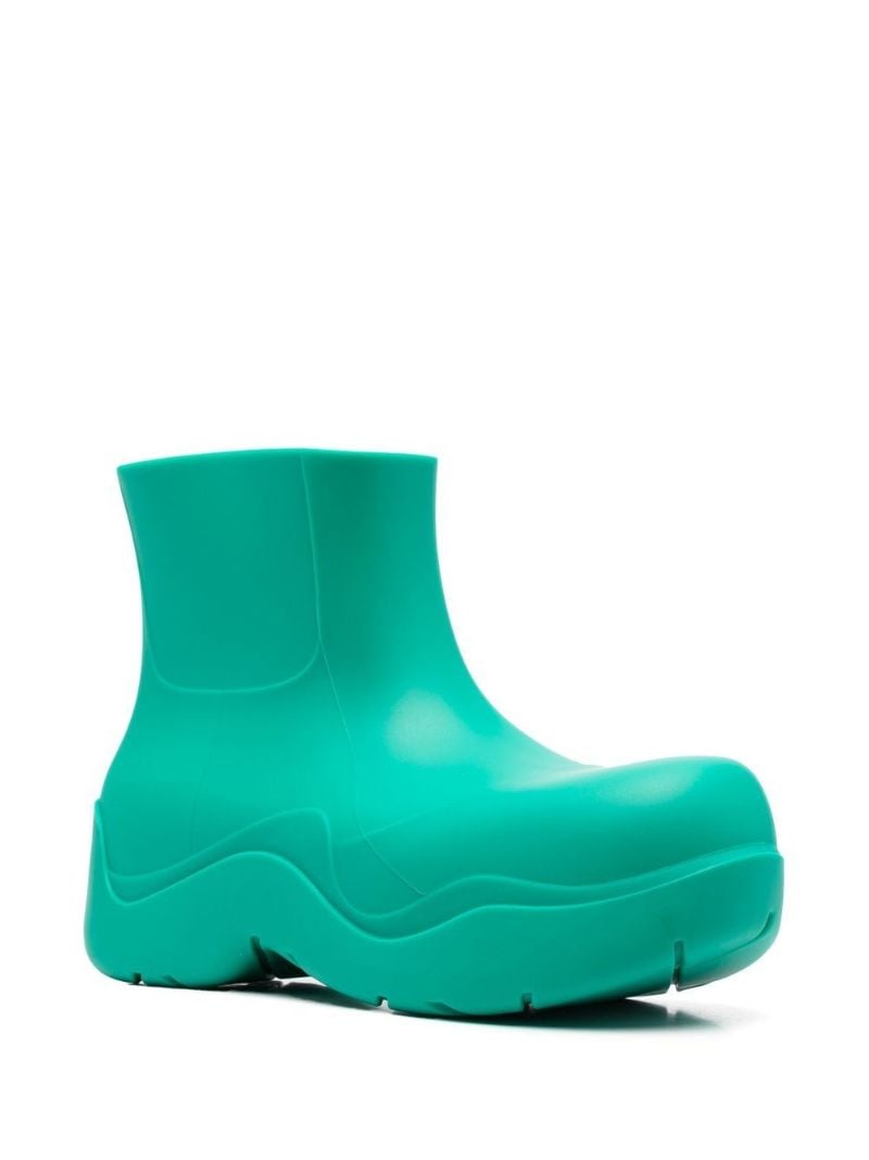 Green Puddle Rubber Boots