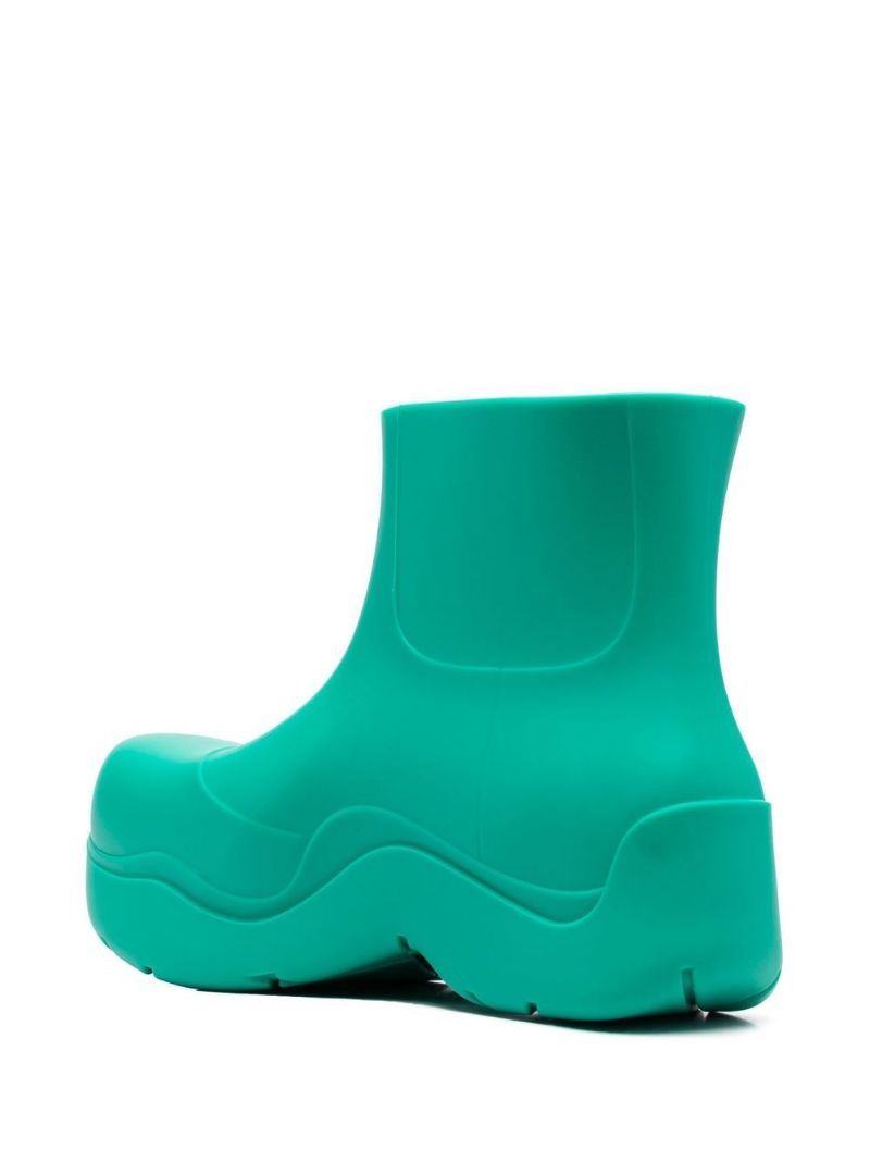 Green Puddle Rubber Boots