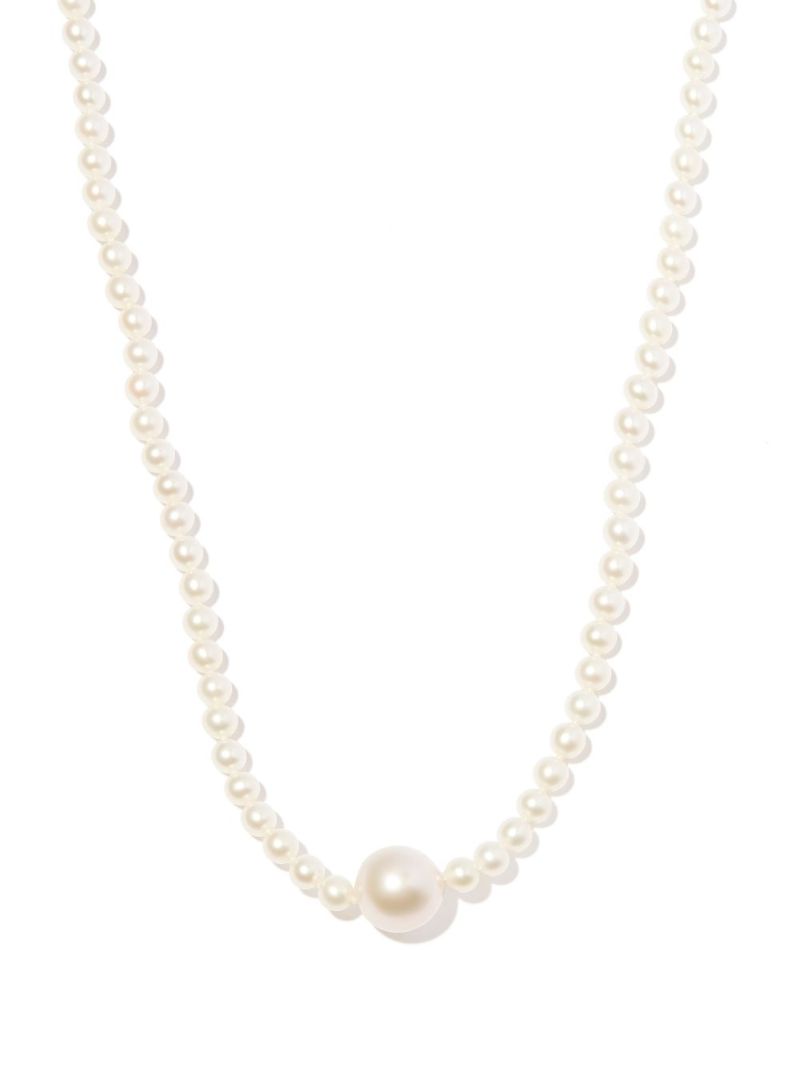 14k Yellow Gold Sea of Beauty Pearl Necklace