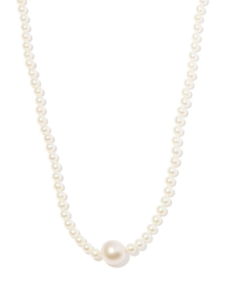 14k Yellow Gold Sea of Beauty Pearl Necklace