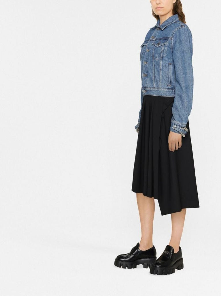 Blue Chain Link Denim Jacket