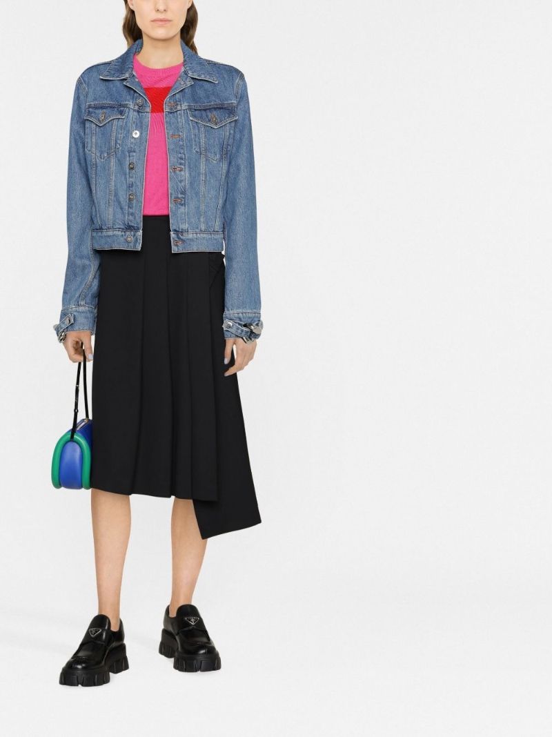 Blue Chain Link Denim Jacket