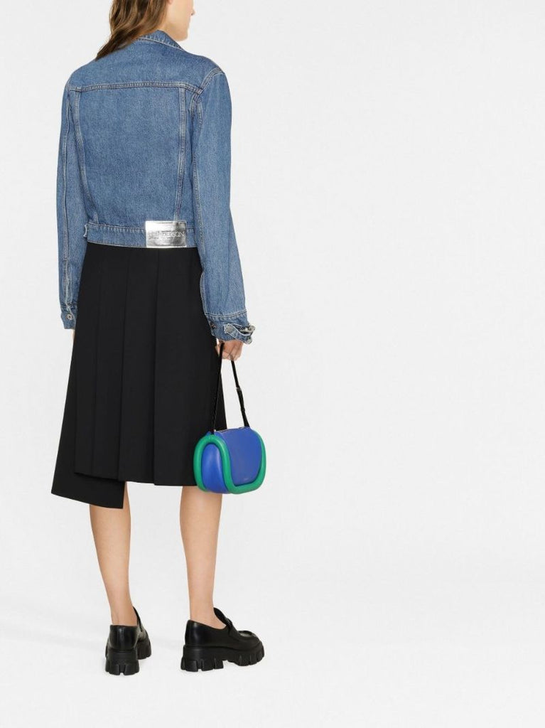 Blue Chain Link Denim Jacket