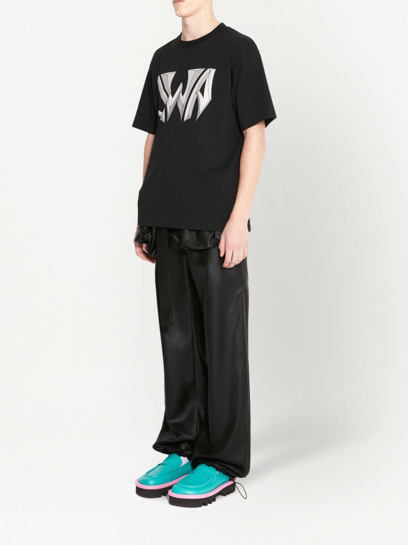 Black Logo Cotton T-shirt
