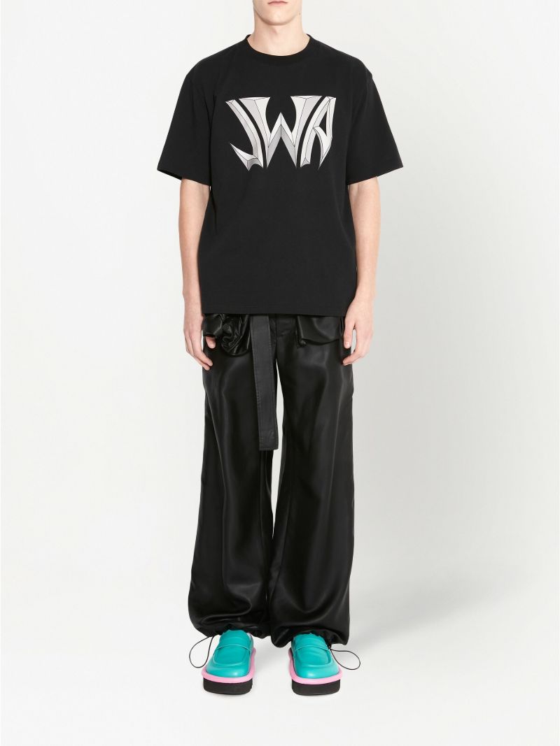 Black Logo Cotton T-shirt