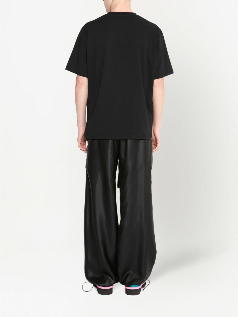 Black Logo Cotton T-shirt