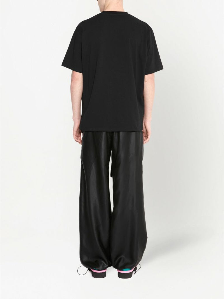 Black Logo Cotton T-shirt