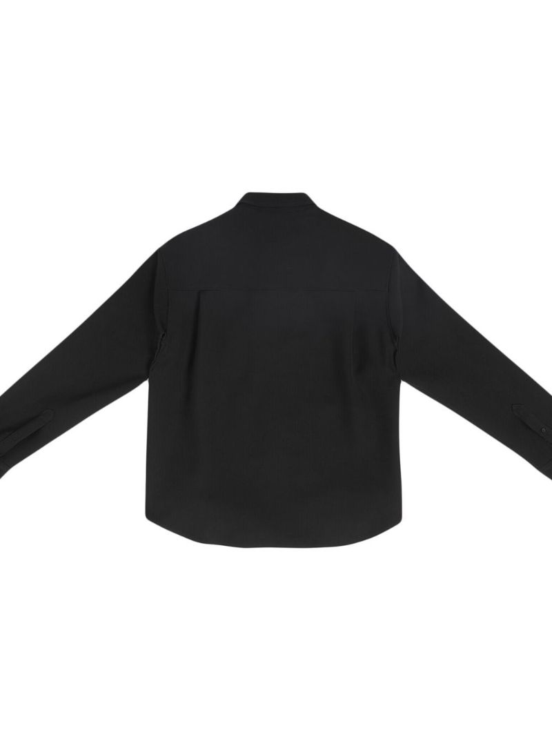 Black Button-up Shirt Jacket