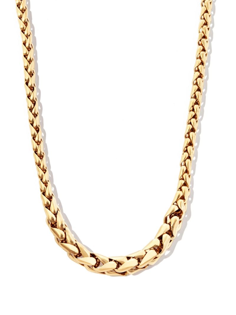 14k Yellow Gold Small Twist Chain Necklace