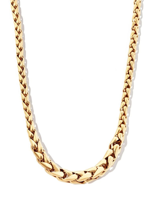 14k Yellow Gold Small Twist Chain Necklace