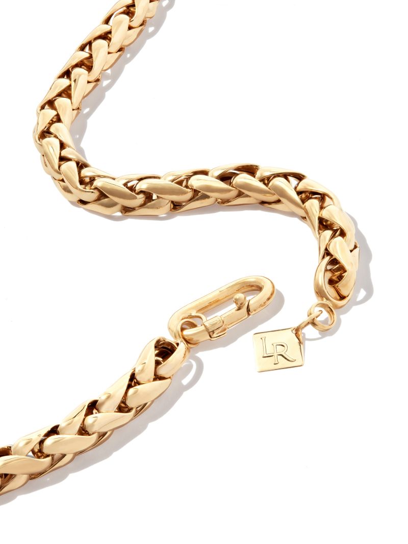 14k Yellow Gold Small Twist Chain Necklace