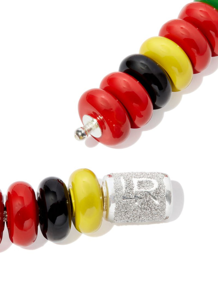 Multicolored Enamel Bead Necklace