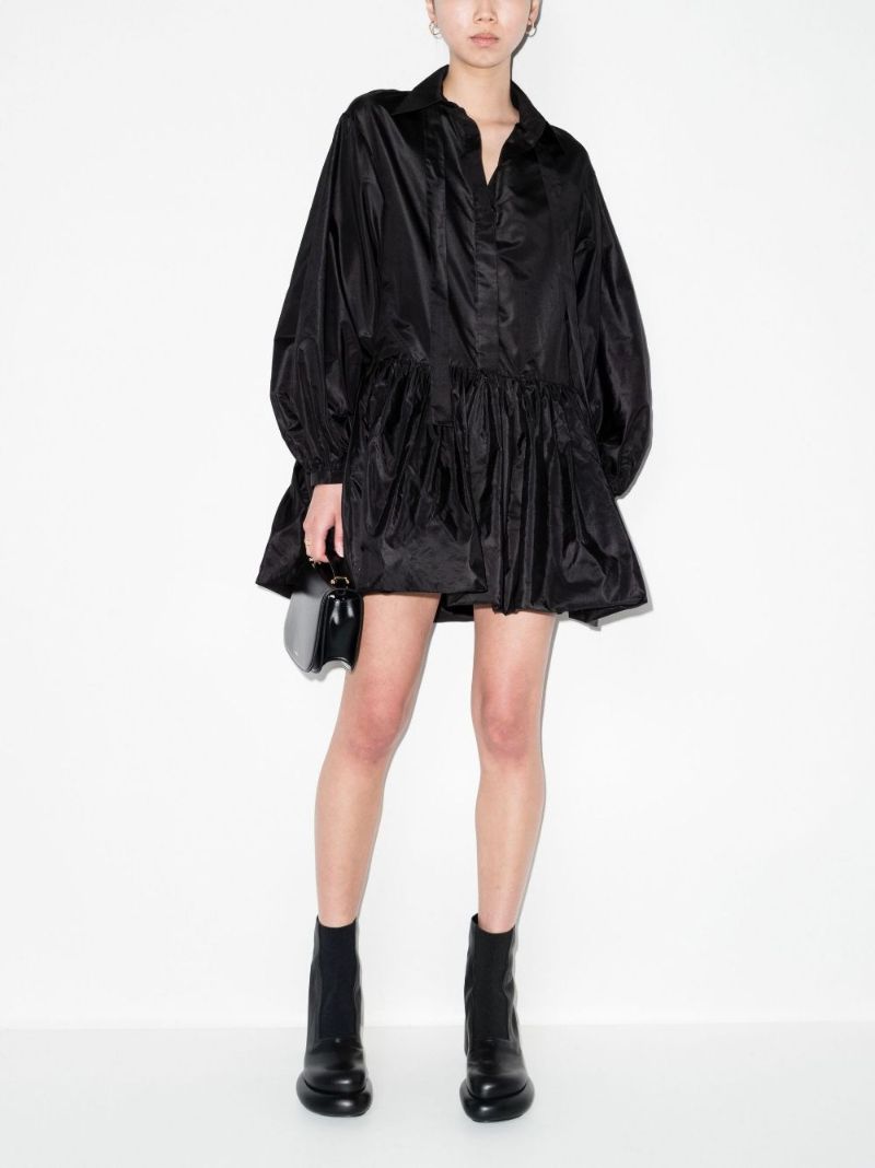 Washed Silk Taffeta Shirt Dress
