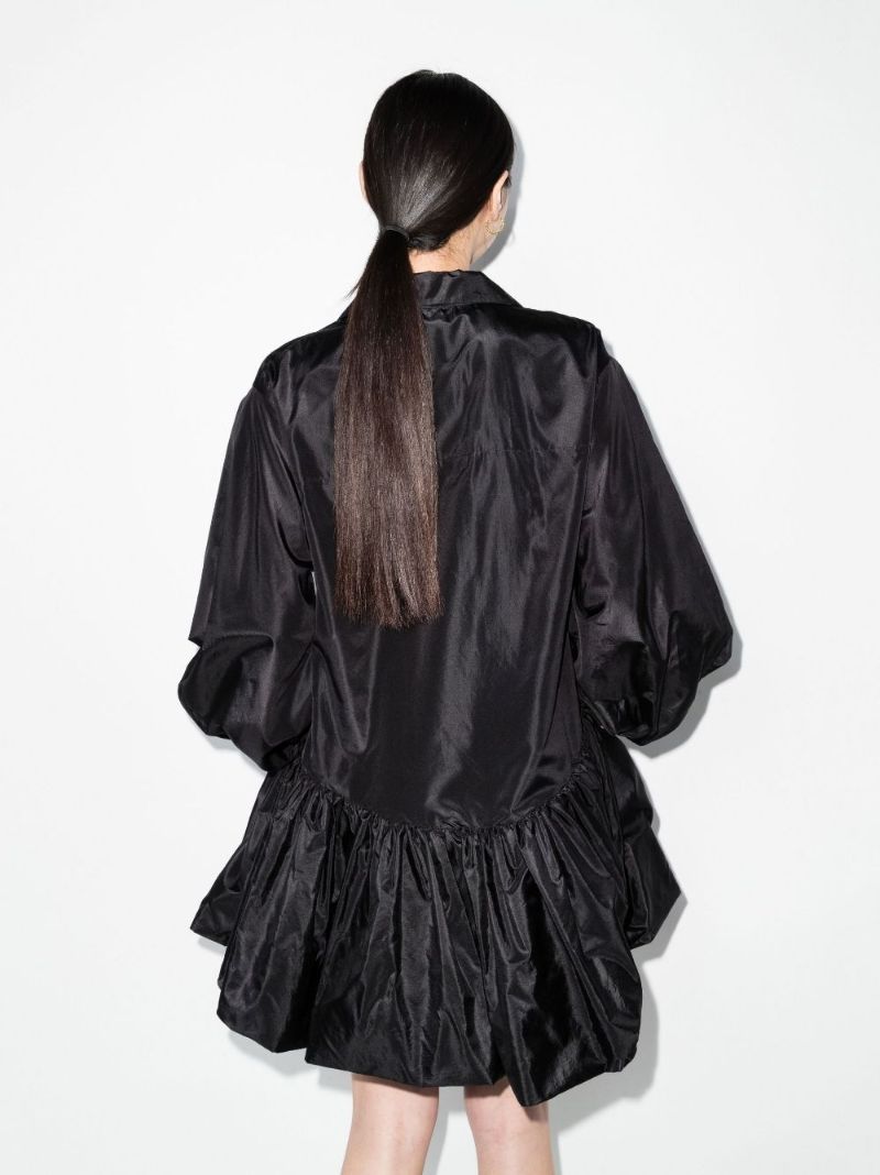 Washed Silk Taffeta Shirt Dress