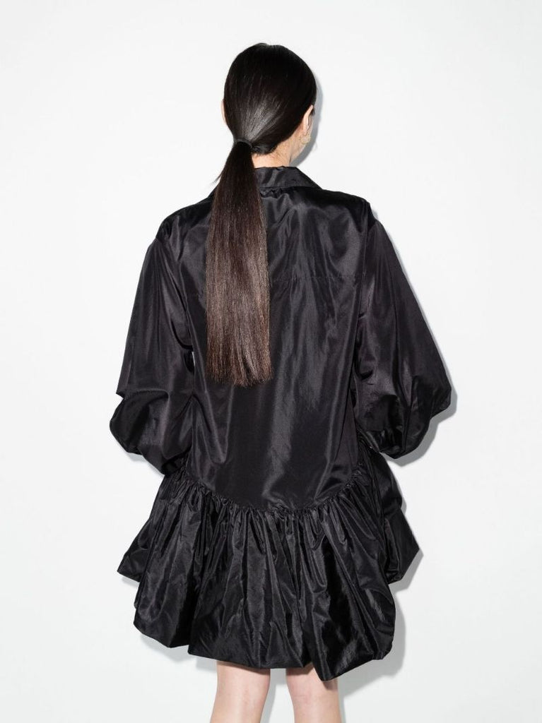 Washed Silk Taffeta Shirt Dress