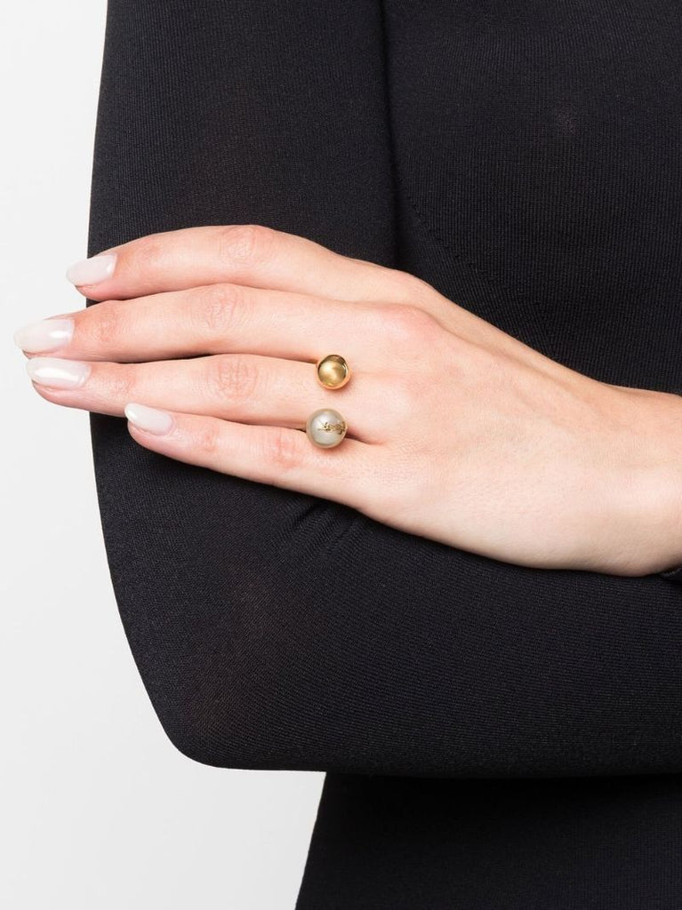 Gold-tone Cassandre Pearl and Ball Ring