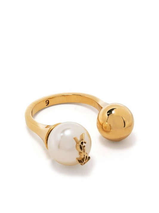 Gold-tone Cassandre Pearl and Ball Ring