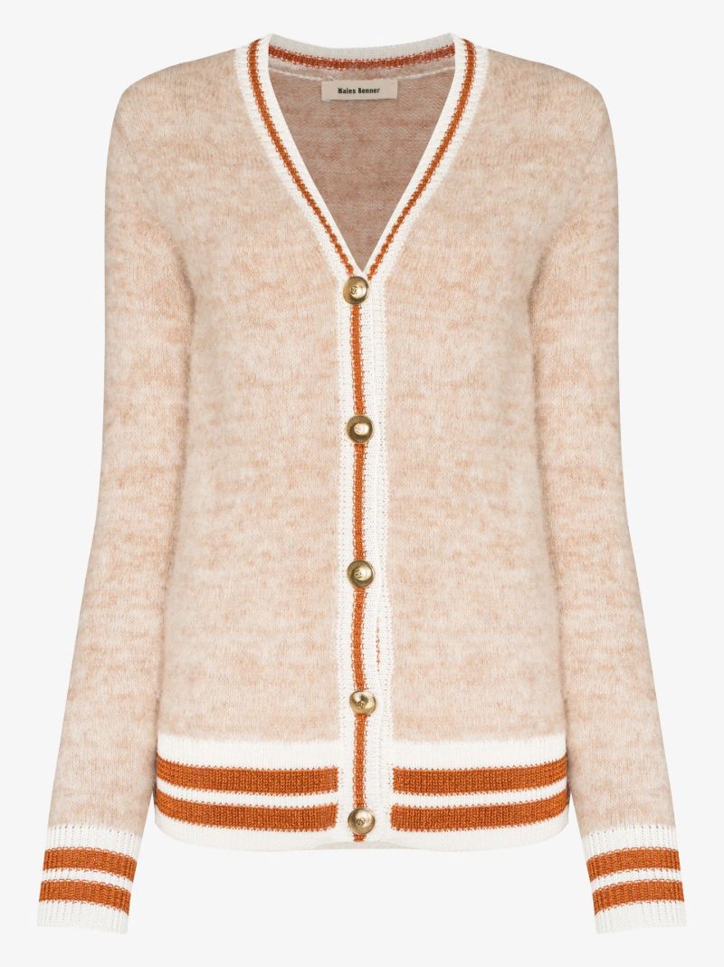 X Browns Focus V-neck Brushed Cardigan