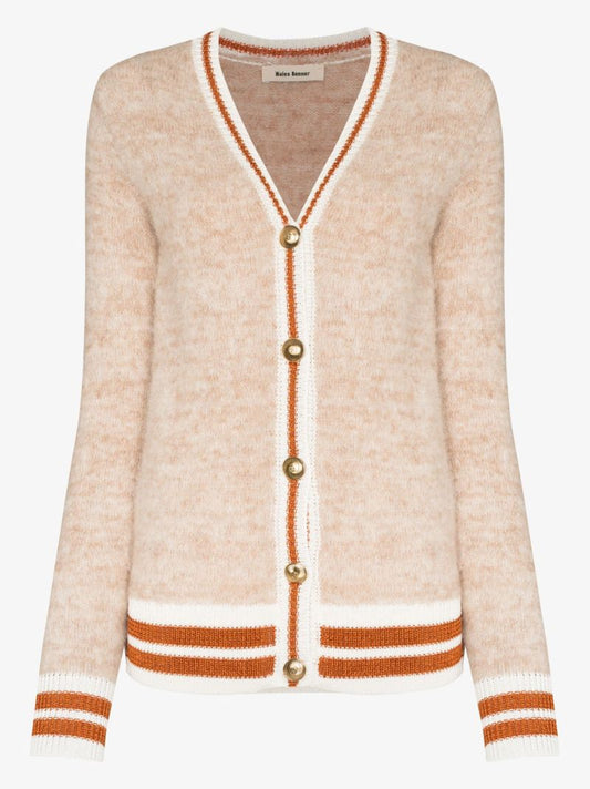 X Browns Focus V-neck Brushed Cardigan