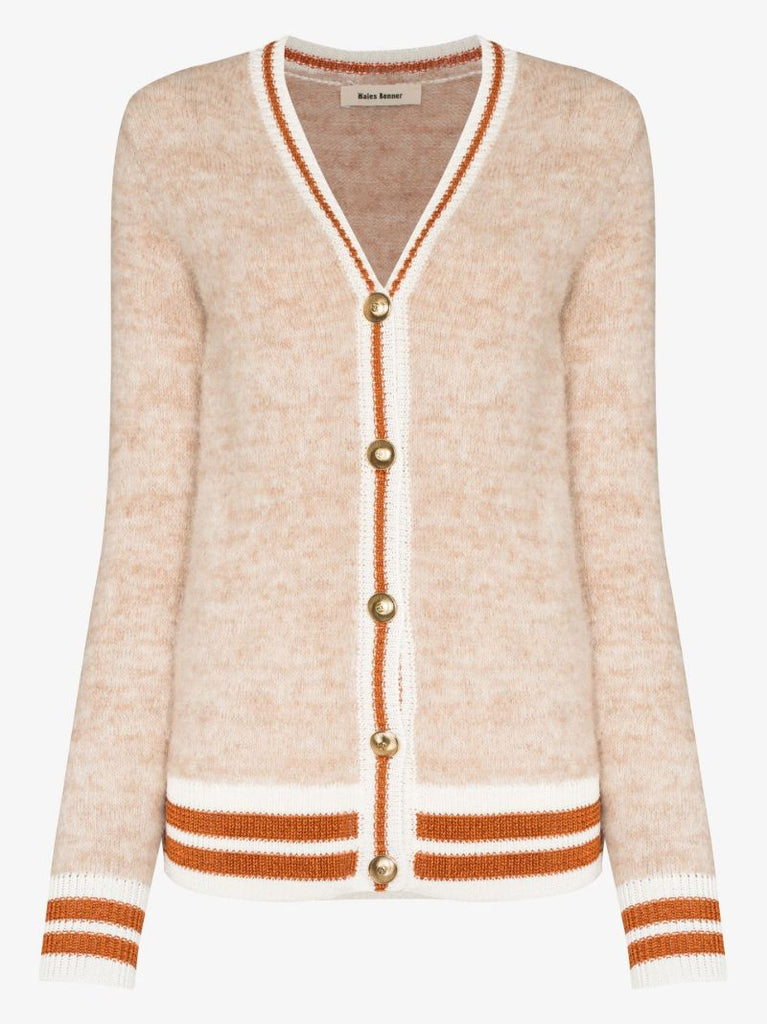 X Browns Focus V-neck Brushed Cardigan