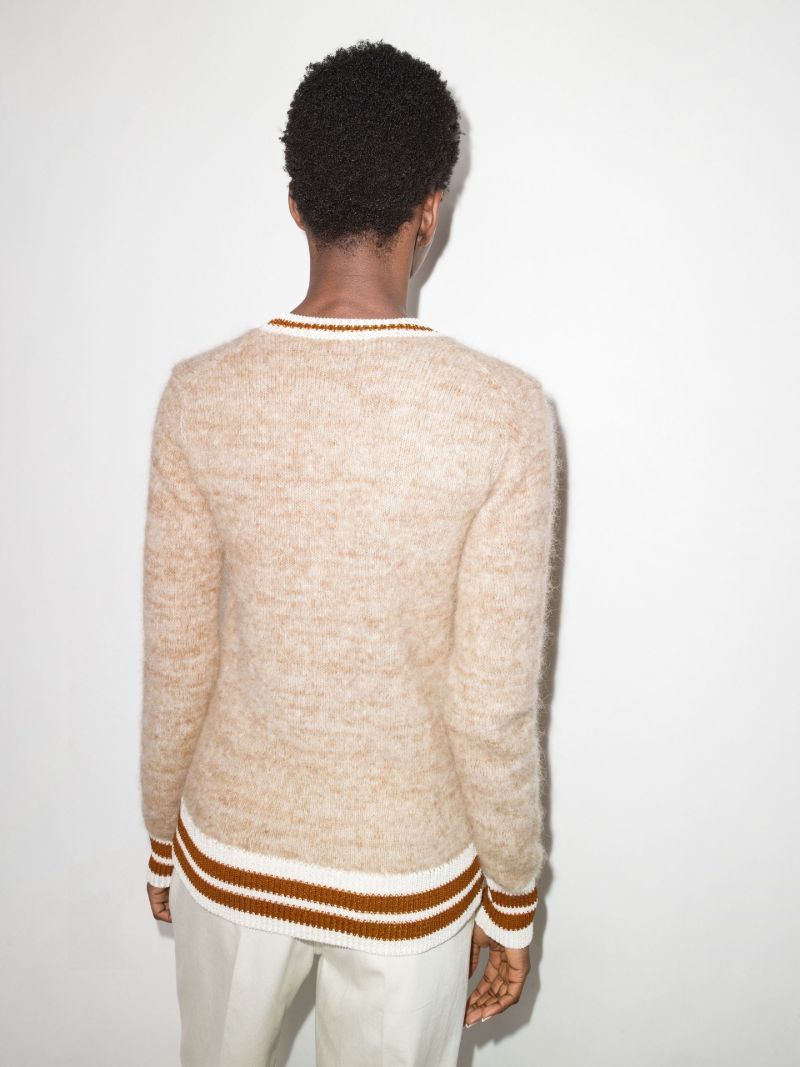 X Browns Focus V-neck Brushed Cardigan