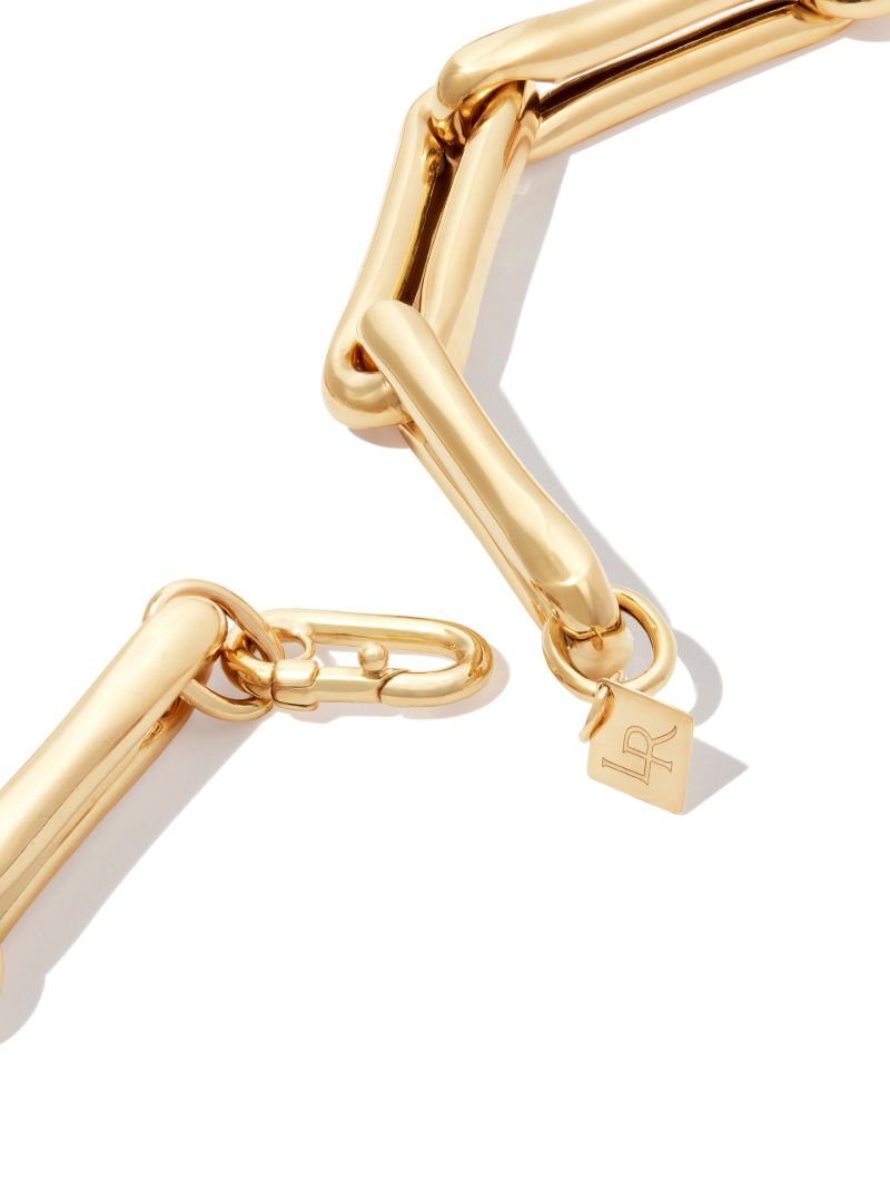 14k Yellow Gold Extra Large Brushed Chain Necklace