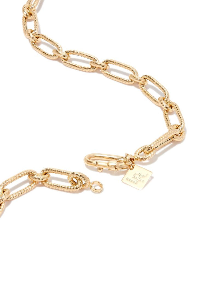 14k Yellow Gold Small Twist Chain Necklace