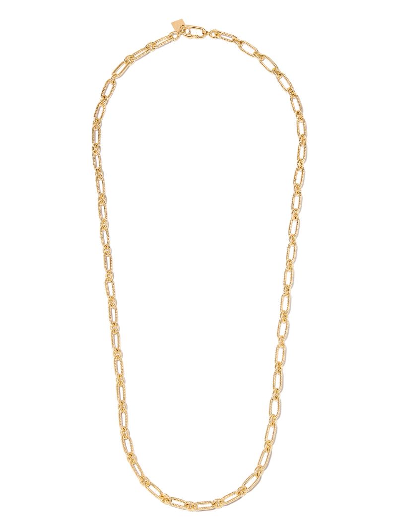 14k Yellow Gold Small Twist Chain Necklace