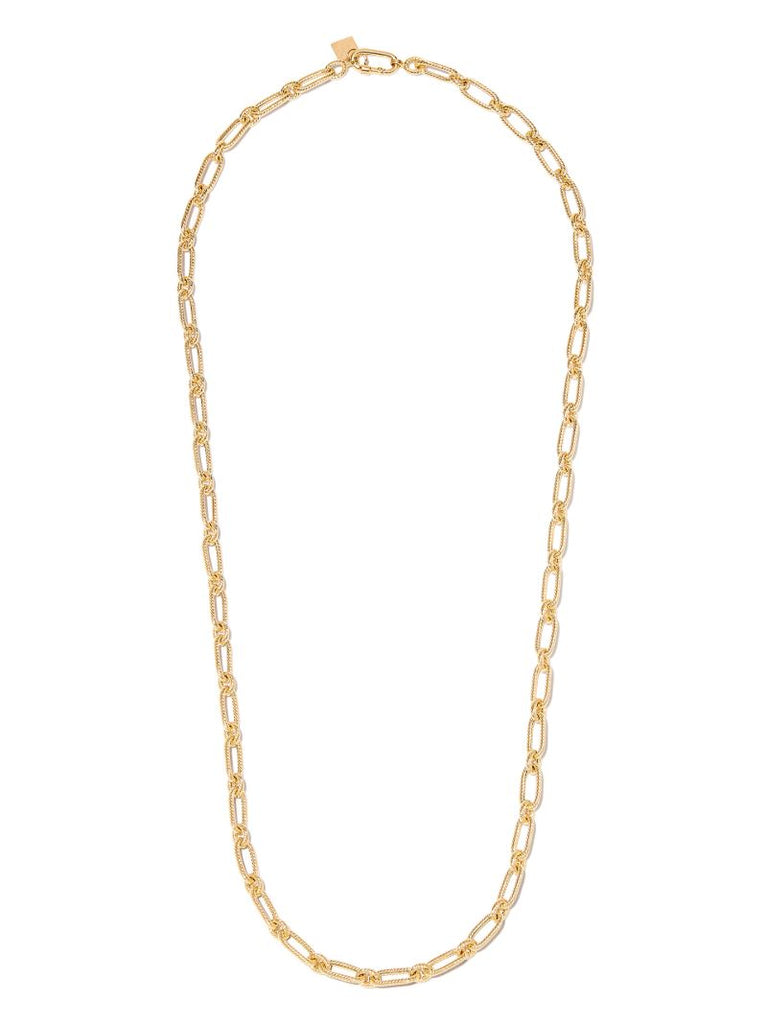 14k Yellow Gold Small Twist Chain Necklace