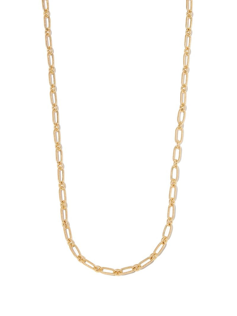 14k Yellow Gold Small Twist Chain Necklace