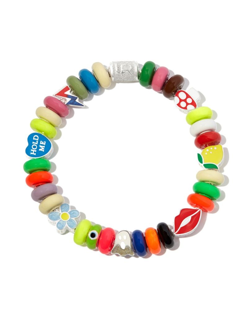 Multicoloured Enamel Bead Bracelet