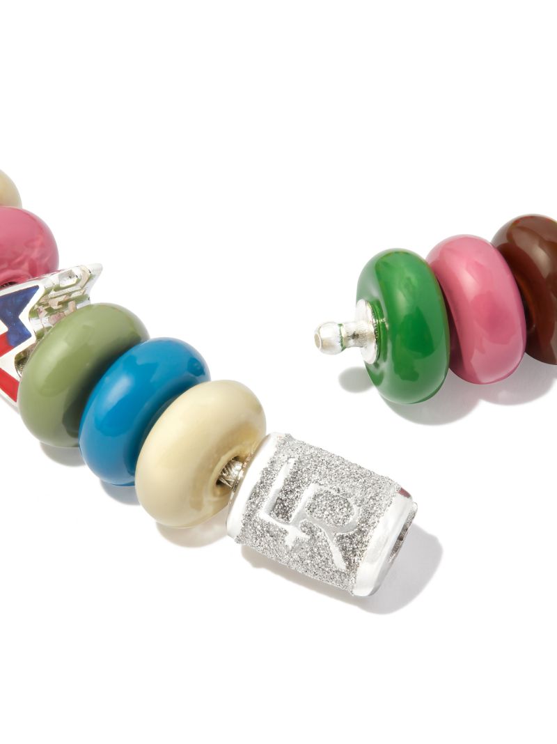 Multicoloured Enamel Bead Bracelet