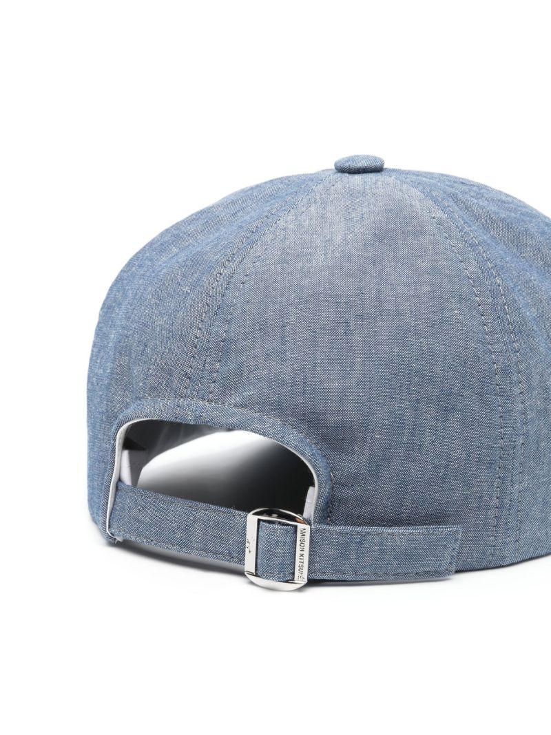 Blue Small Fox Head Cotton Baseball Cap