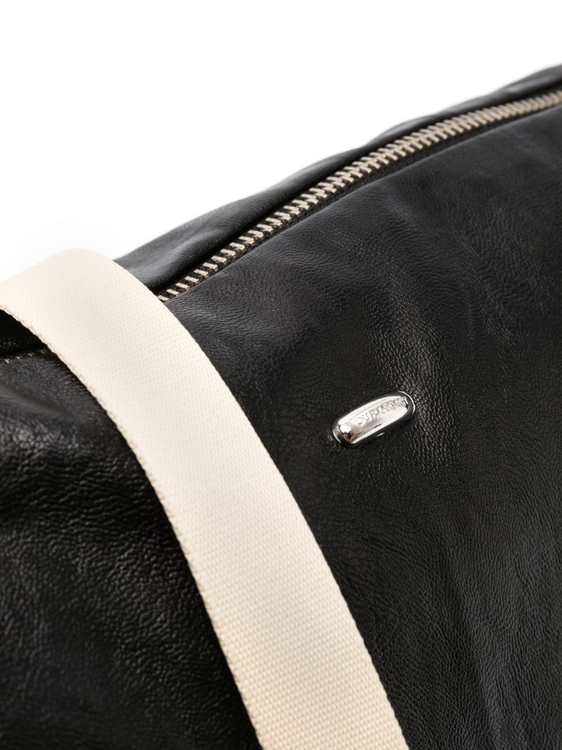 Black Capo Faux Leather Tote Bag