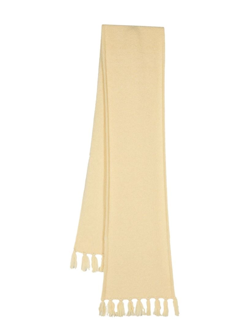 Yellow Tasselled Wool Scarf