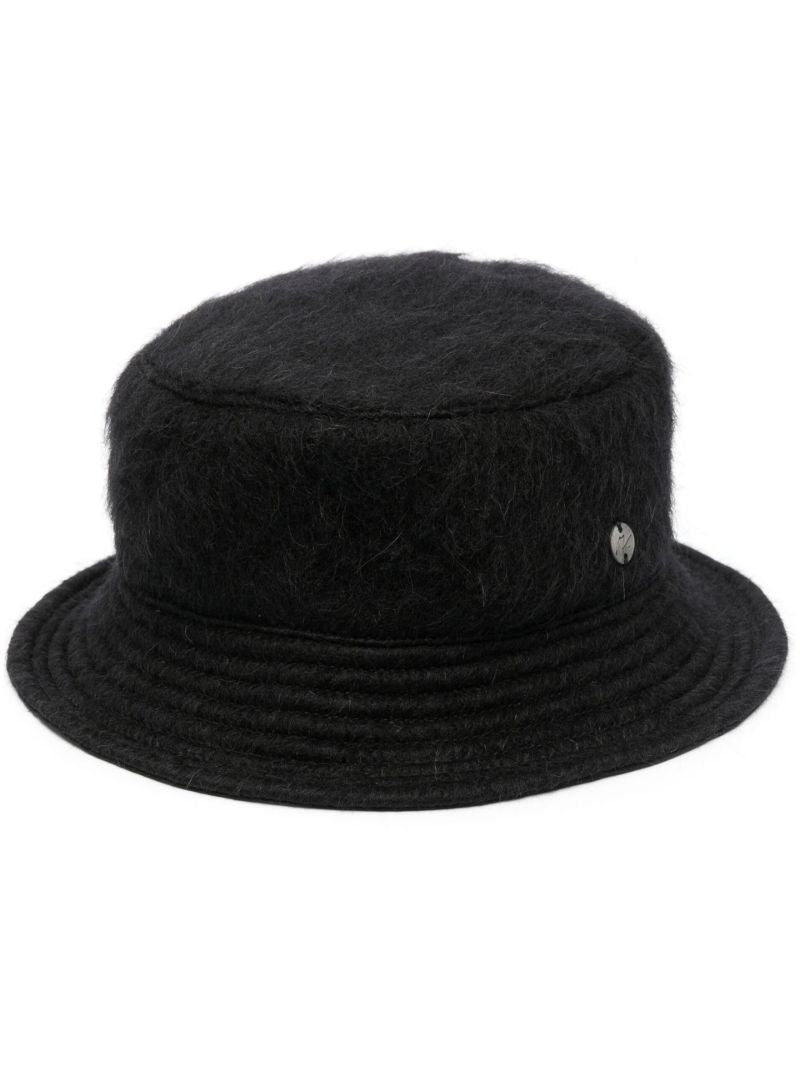 Black Logo Plaque Bucket Hat