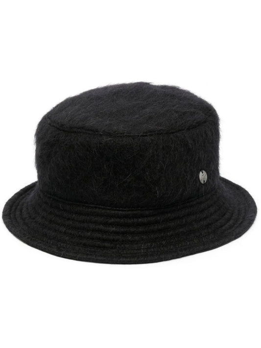 Black Logo Plaque Bucket Hat