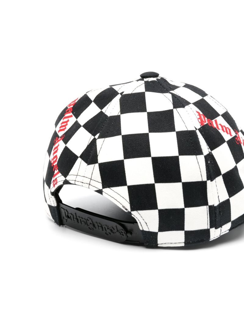 Black Checkerboard Baseball Cap
