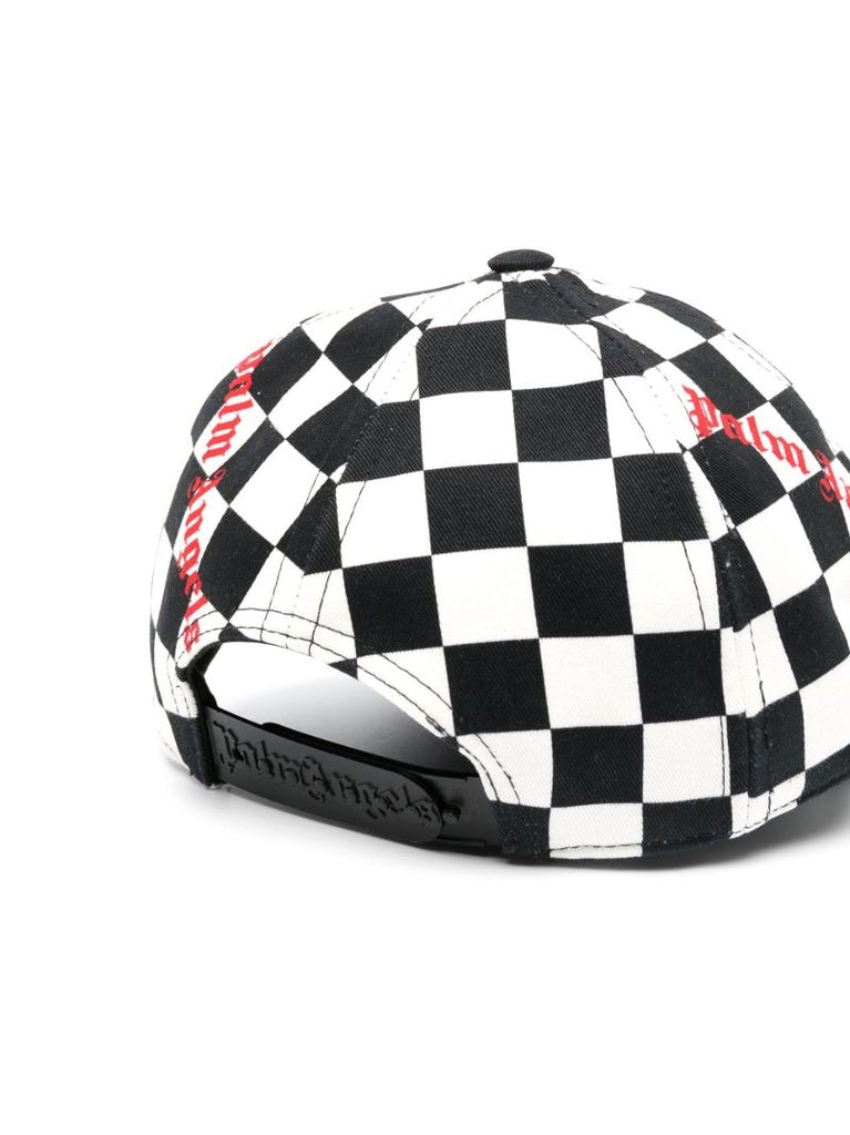 Black Checkerboard Baseball Cap