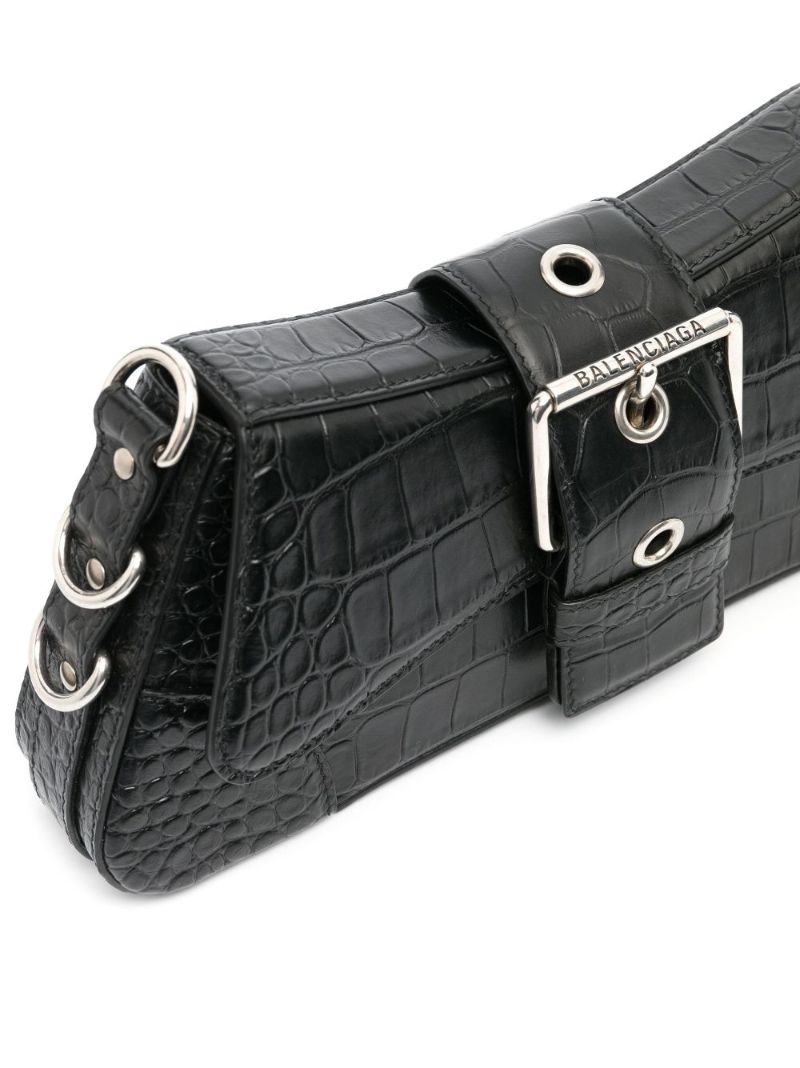 Black Lindsay Small Leather Shoulder Bag