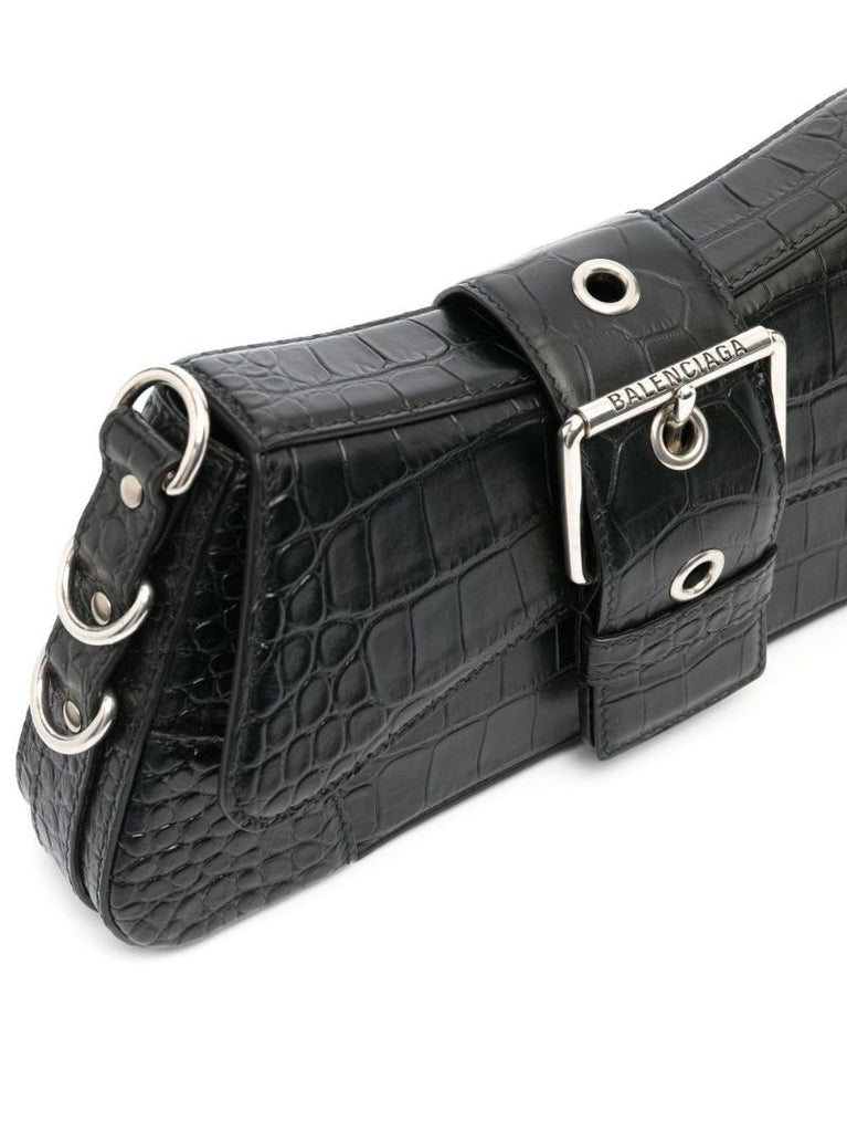 Black Lindsay Small Leather Shoulder Bag